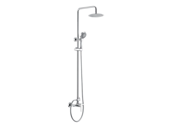 Ensemble de douche composé d'un mitigeur et d'une colonne de douche chromée. Cet ensemble de barre de douche offre un design élégant. GARANTIE 5 ANS, LIVRAISON OFFERTE 5 à 6 Jours